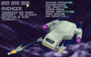 X-COM: UFO Defense (DOS) screenshot: Ultimate craft.