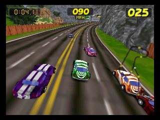 San Francisco Rush: Extreme Racing (Nintendo 64) screenshot: Demo playing