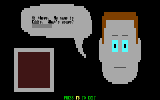My Math Tutor (DOS) screenshot: Welcome to the game; what is your name?