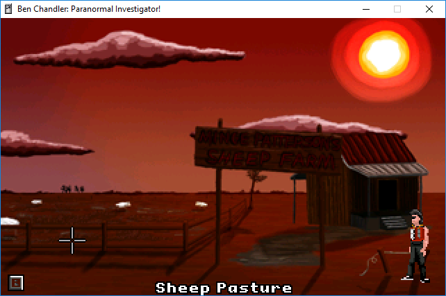 Ben Chandler: Paranormal Investigator - In Search of the Sweets Tin (Windows) screenshot: In front of Sheep Farm