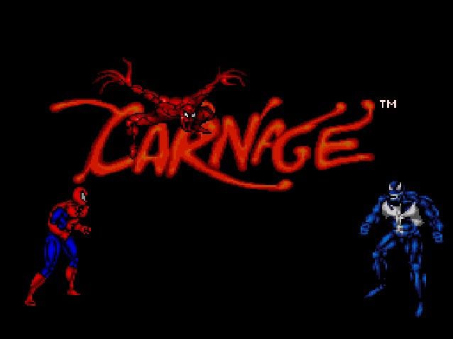 Spider-Man / Venom: Maximum Carnage (SNES) screenshot: Title Screen 2