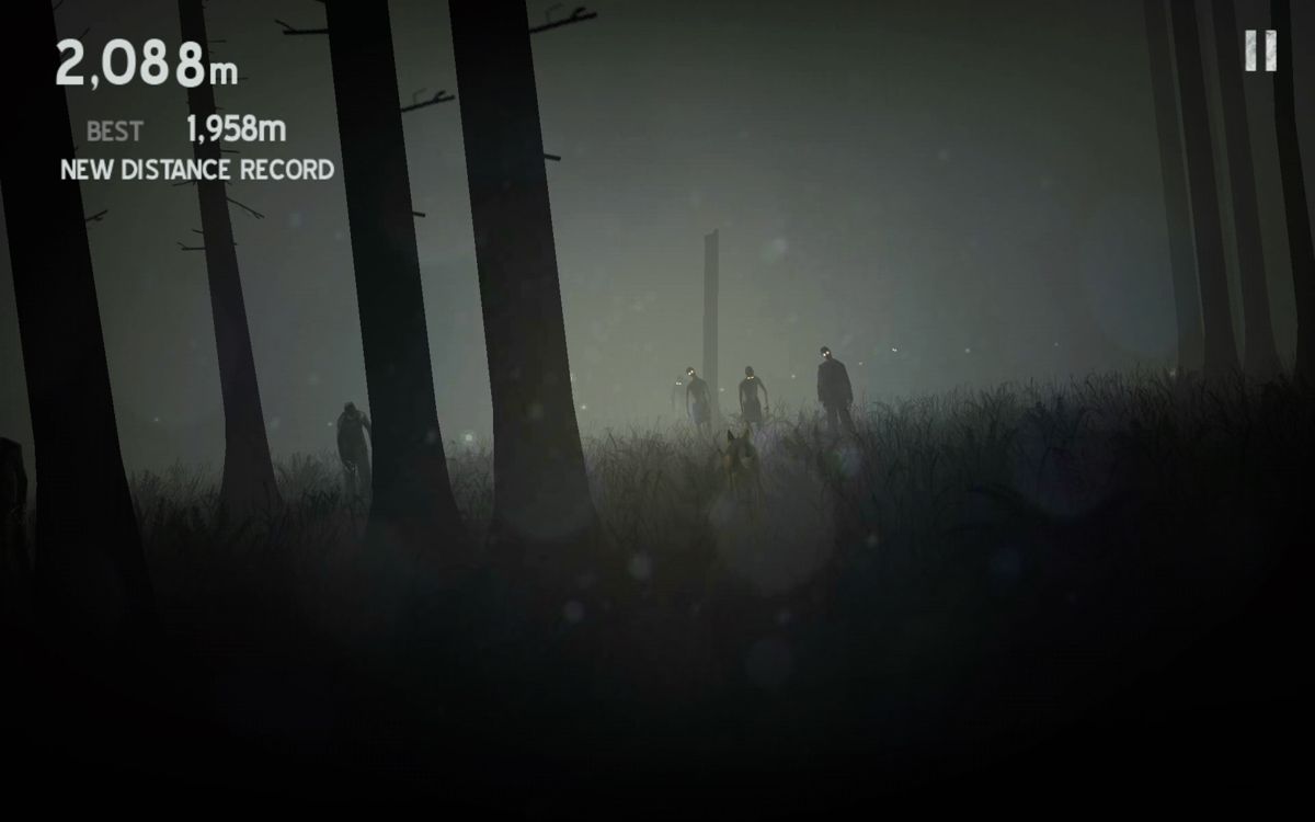 Into the Dead (Android) screenshot: In the forest