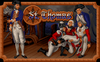 St. Thomas (DOS) screenshot: Title screen