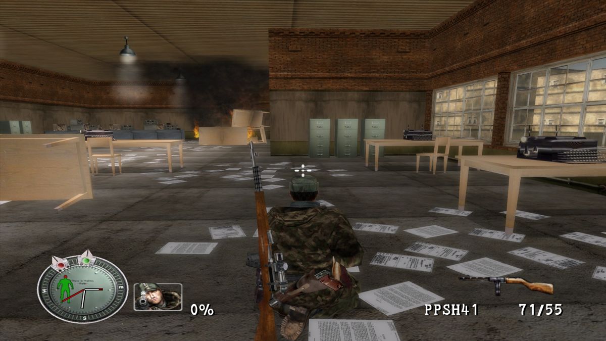 Sniper Elite (Windows) screenshot: Gotta find a way to open the safe in the file room