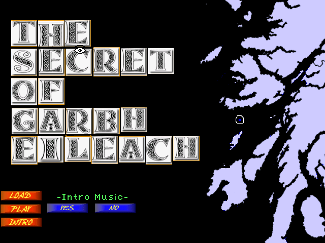 The Secret of Garbh Eileach (Windows) screenshot: Title screen