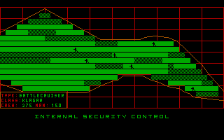 Star Fleet II: Krellan Commander (DOS) screenshot: Internal security control