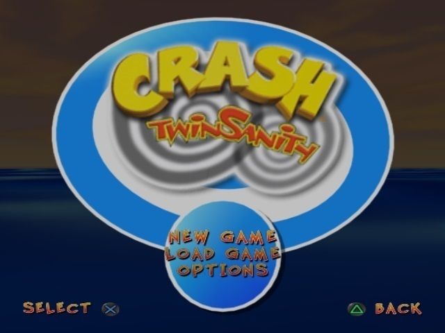 Crash Twinsanity (PlayStation 2) screenshot: Main Menu