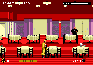 Dick Tracy (Genesis) screenshot: Fighting Lips Manlis