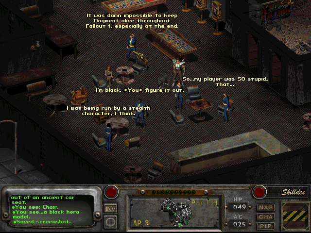 Fallout 2 (Windows) screenshot: Easter Eggs abound