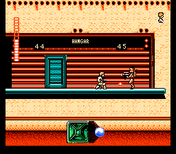 Star Wars (NES) screenshot: Fighting near the hangar