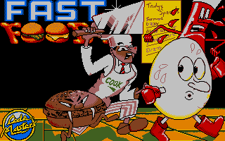 Fast Food (Amiga) screenshot: Title screen