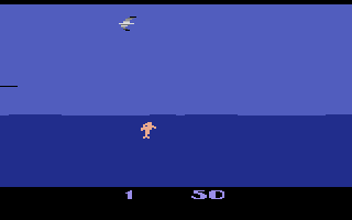 Fathom (Atari 2600) screenshot: Switch between bird and dolphin form on this screen