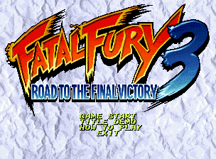 Fatal Fury 3: Road to the Final Victory (Neo Geo CD) screenshot: Title Screen