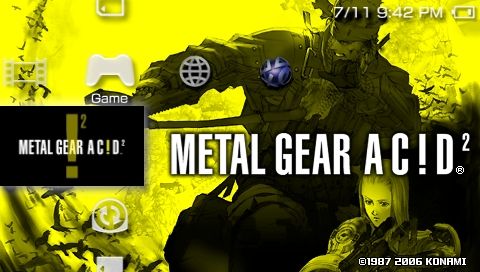 Metal Gear Ac!d² (PSP) screenshot: Game UMD in PSP XMB