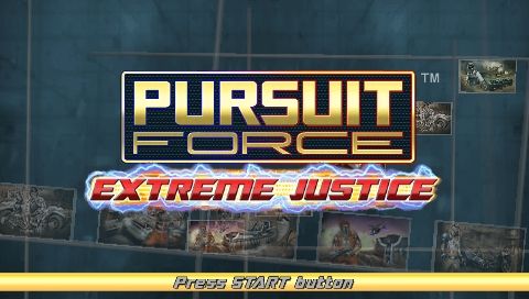 Pursuit Force: Extreme Justice (PSP) screenshot: Title screen