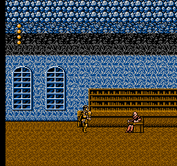 Frankenstein: The Monster Returns (NES) screenshot: This old man might have some information