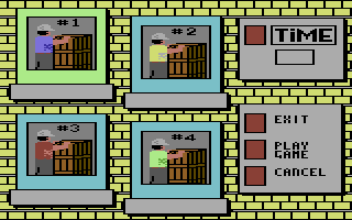 Soko-Ban (Commodore 64) screenshot: Getting ready for a new game...