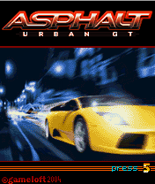 Asphalt: Urban GT (J2ME) screenshot: Title screen
