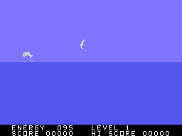 Fathom (TI-99/4A) screenshot: Switch between bird and dolphin form on this screen