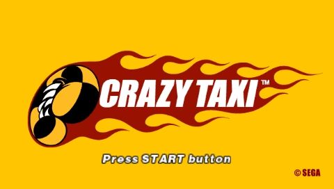 Crazy Taxi: Fare Wars (PSP) screenshot: Crazy Taxi title screen