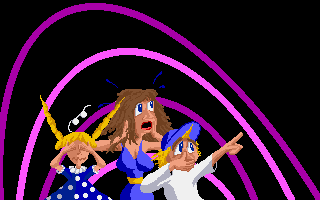 Fiendish Freddy's Big Top O' Fun (DOS) screenshot: Oooops!