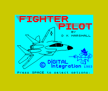 Fighter Pilot (ZX Spectrum) screenshot: Loading screen