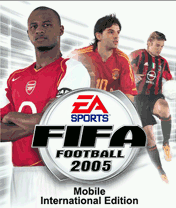 FIFA Soccer 2005: Mobile International Edition (J2ME) screenshot: Title screen