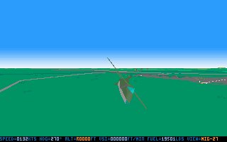 Tornado (DOS) screenshot: A Mig-27