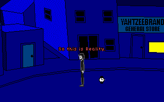 The Repossessor (DOS) screenshot: Welcome to Reality
