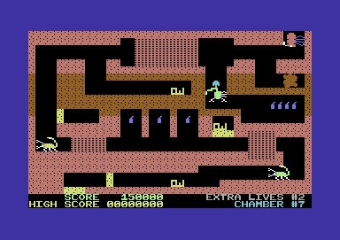 Fire Ant (Commodore 64) screenshot: Chamber 7