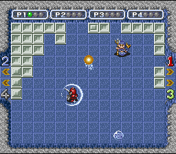 Firestriker (SNES) screenshot: A duel in progress