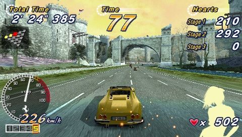 Screenshot of OutRun 2006: Coast 2 Coast (PSP, 2006) - MobyGames