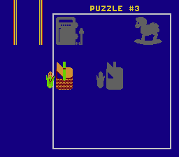 Fisher-Price Perfect Fit (NES) screenshot: Now the shapes get a little more involved