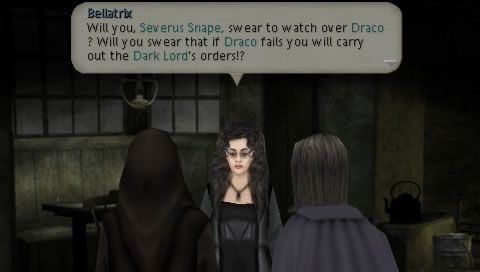 Harry Potter and the Half-Blood Prince (PSP) screenshot: Introduction: a conversation about the unbreakable vow