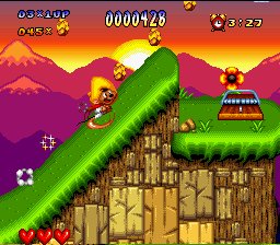 Speedy Gonzales in Los Gatos Bandidos (SNES) screenshot: Speedy the Hedgehog!