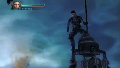 Syphon Filter: Logan's Shadow (PSP) screenshot: Gabe on top of the world