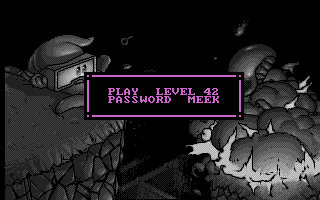 Flood (Amiga) screenshot: Level selection