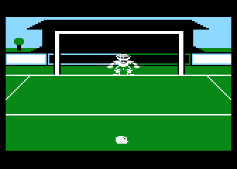 Footballer of the Year (Atari 8-bit) screenshot: Penalty