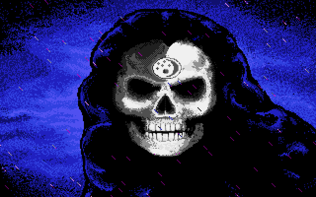 The Fool's Errand (Amiga) screenshot: Is that Death?
