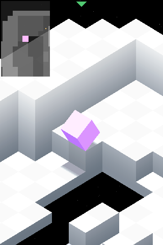 Edge (iPhone) screenshot: Push towards an edge and you'll climb it