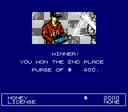 Formula One: Built to Win (NES) screenshot: Off to a good start