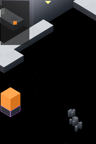 Edge (iPhone) screenshot: Ride this platform to the next area
