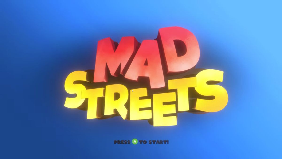 Mad Streets (Stadia) screenshot: Title screen