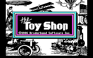 The Toy Shop (DOS) screenshot: Title Screen