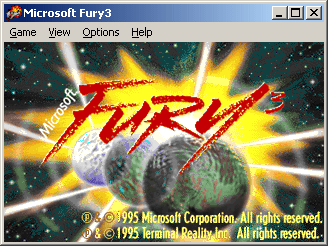 Fury³ (Windows) screenshot: Title screen