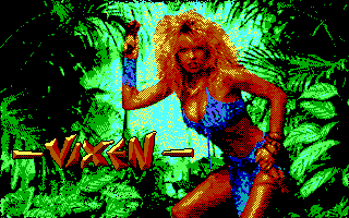 Vixen (DOS) screenshot: Title screen