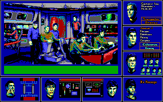 Star Trek: The Rebel Universe (DOS) screenshot: The bridge
