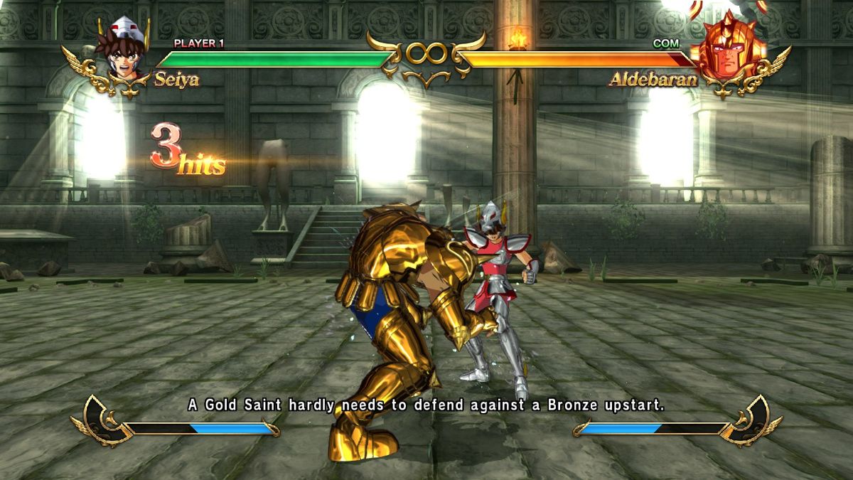 Saint Seiya: Soldiers' Soul (Windows) screenshot: Start of a fight