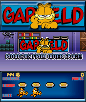 Garfield: Robocats from Outer Space! (J2ME) screenshot: Title screen