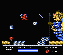 Gargoyle's Quest II (NES) screenshot: The second to last boss